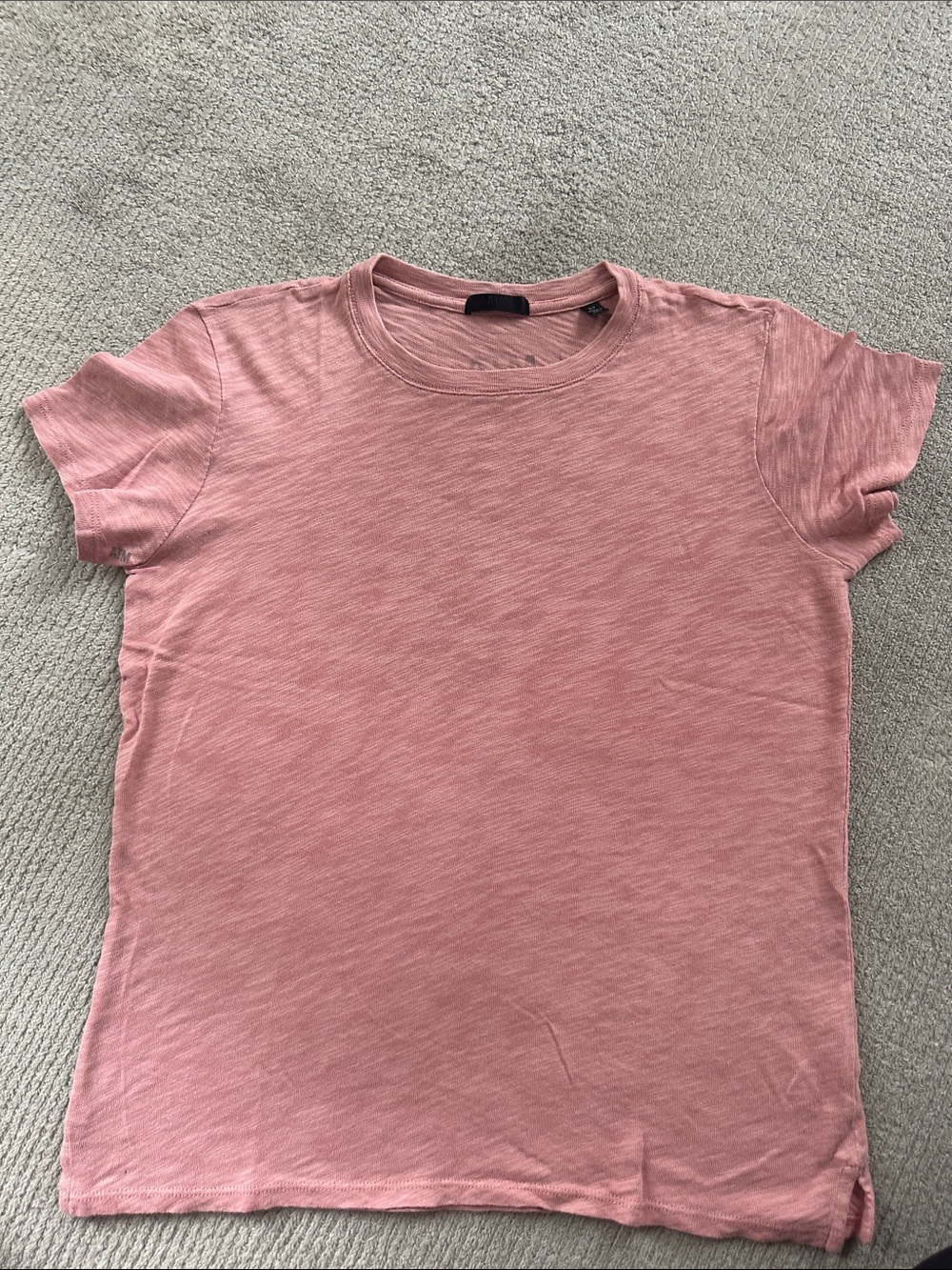 ATM Anthony Thomas Melillo Short Sleeve Crew Tee in Dusty Pink